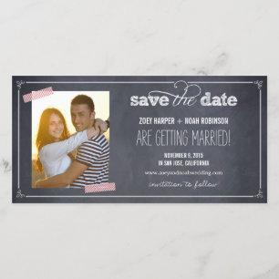Stilvoll gekleidetes 1 Foto Speichern Sie die Datu Save The Date