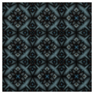 stilvoll, geometrisch, blau, schwarz, orientalisch stoff
