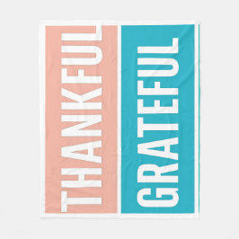 Stilvoll gesegnet, dankbar Dankbarer Erntedank Fleecedecke