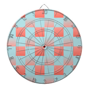 Stilvoll gestuftes Pulver blaue Korallen rosa Dartscheibe