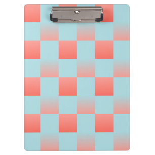 Stilvoll gestuftes Pulver blaue Korallen rosa Klemmbrett