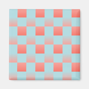 Stilvoll gestuftes Pulver blaue Korallen rosa Magnet