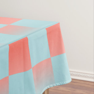 Stilvoll gestuftes Pulver blaue Korallen rosa Tischdecke