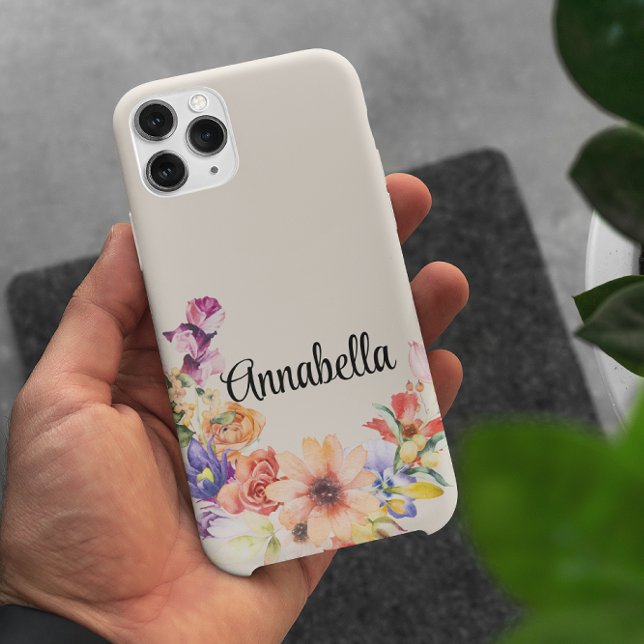 Stilvoll Girly Floral Modern Case-Mate iPhone Hülle (Von Creator hochgeladen)