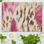 Stilvoll Girly Pink White Gold Zebra Geschirrtuch<br><div class="desc">Stilvoll Girly Pink Gold White Zebra</div>