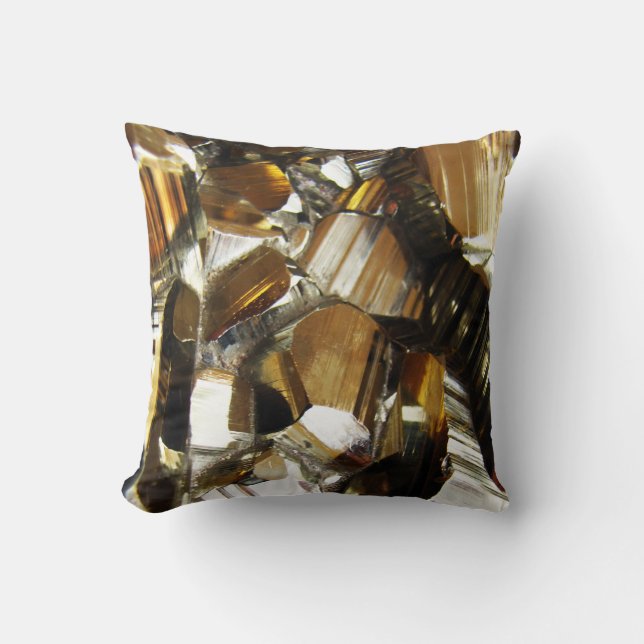 Stilvoll Gold Agate Kissen (Vorderseite)
