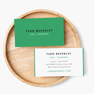 Stilvoll Grün modern Minimalistisch sauber Einfach Visitenkarte