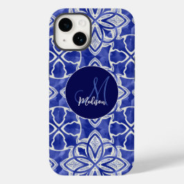 Stilvoll gürtelblau graue erste mit Monogramm Case-Mate iPhone 14 Hülle