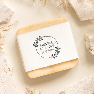 Stilvoll handgezeichnet Linie mit Liebe Permastempel