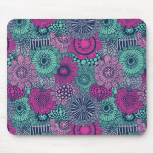 Stilvoll helles Muster prächtiger Blume Mousepad