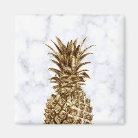 Stilvoll hübsche Ananas aus Gürtelgold und weißem