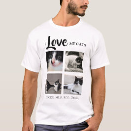Stilvoll | I LIEBE | Katze | FOTO T-Shirt