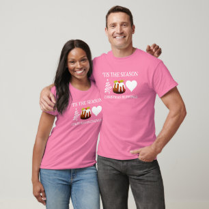 Stilvoll in der Saison, rosafarbene KRISTMAS T-Shirt