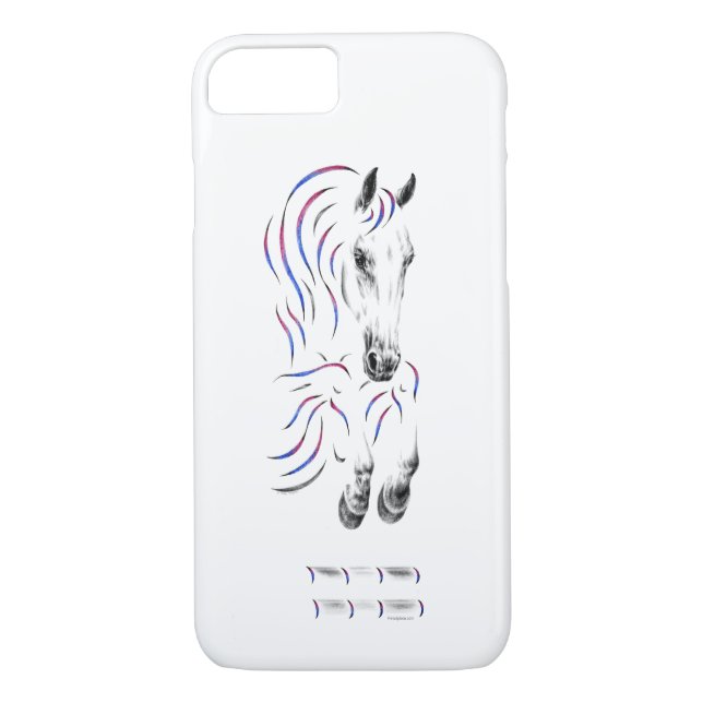 Stilvoll Jumping Jumper Horse Case-Mate iPhone Hülle (Rückseite)