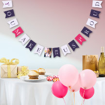 Stilvoll Lavendel Pink Modernes Foto Grad Party