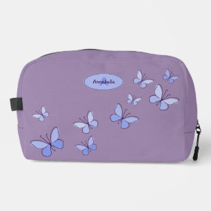 Stilvoll Lila Blauer Schmetterling Kaleidoskop Vio Waschbeutel