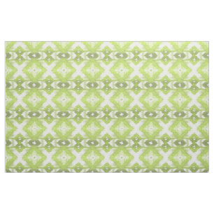 Stilvoll Limones Olive Green Ikat Tribal Muster Stoff