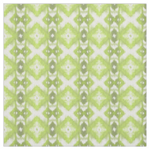 Stilvoll Limones Olive Green Ikat Tribal Muster Stoff