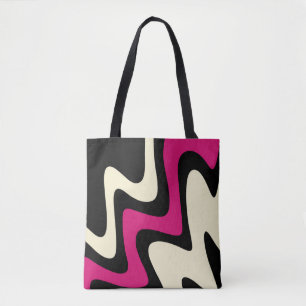 Stilvoll Magenta Beige Black Tasche