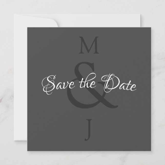 Stilvoll Minimalistisch Save the Date (Vorderseite)