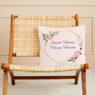 Stilvoll Minimalistisches rosa Designsofa Akzentes Dekokissen