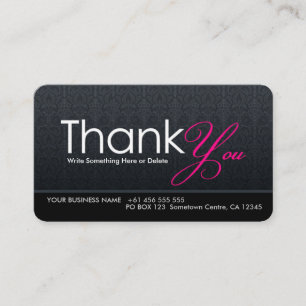 Stilvoll modern Danke Business Card Visitenkarte