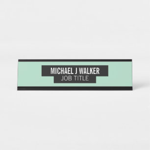 Stilvoll & modern - Jede Farbe - grenzt an Schreibtischnamensplakette