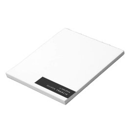 Stilvoll modern Minimal einfach Schwarz und Weiß Notizblock