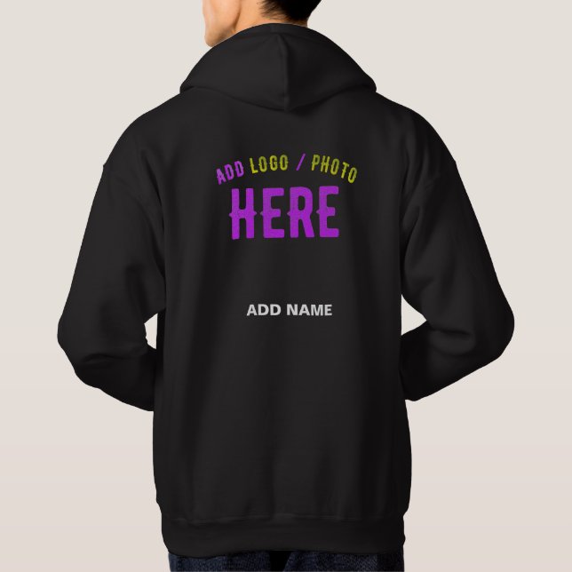 STILVOLL MODERNE KUSTOM FRONT UND ZURÜCK SCHWARZ M HOODIE (Rückseite)