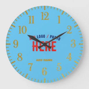 STILVOLL MODERNE KUSTOM SWAG SKY BLAUE VERIFIKATIO GROßE WANDUHR