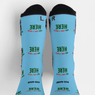 STILVOLL MODERNE KUSTOM SWAG SKY BLAUE VERIFIKATIO SOCKEN