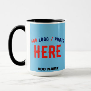 STILVOLL MODERNE KUSTOM SWAG SKY BLAUE VERIFIKATIO TASSE