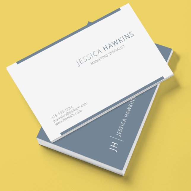 Stilvoll moderner Block Dusty Beruflich Visitenkarte (Von Creator hochgeladen)