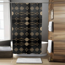 Stilvoll moderner Boho Duschvorhang Stil 2