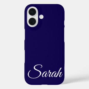 Stilvoll moderner klassischer, individueller Name iPhone 16 Hülle