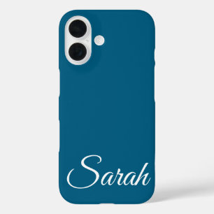 Stilvoll moderner klassischer, individueller Name iPhone 16 Hülle