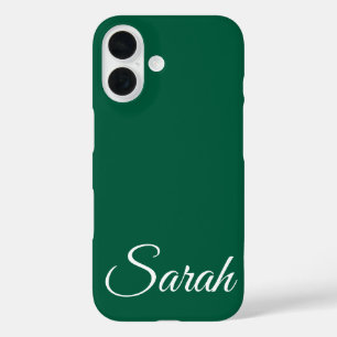 Stilvoll moderner klassischer, individueller Name iPhone 16 Hülle