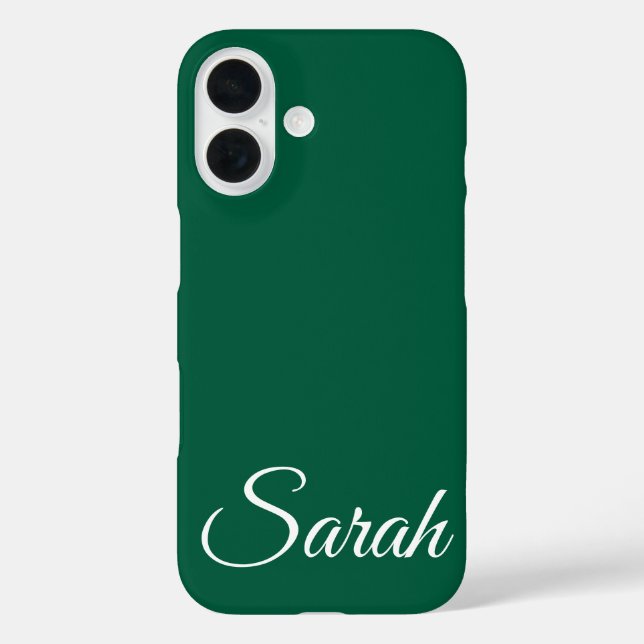 Stilvoll moderner klassischer, individueller Name  iPhone 16 Hülle (Rückseite)