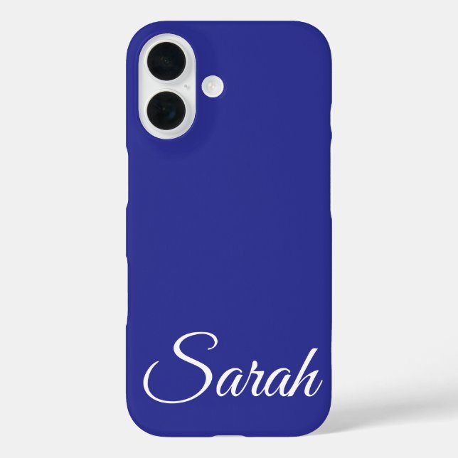 Stilvoll moderner klassischer, individueller Name  iPhone 16 Hülle (Rückseite)