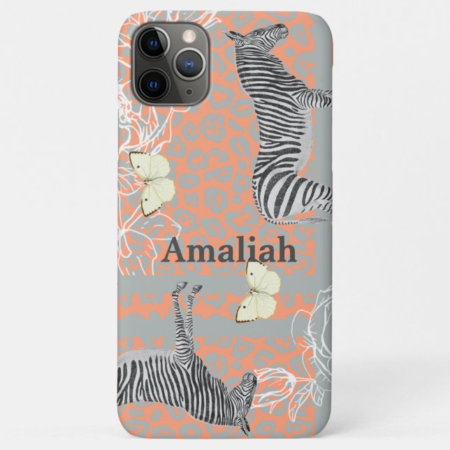 Stilvoll modernes, eklektisches Orangengelb Case-Mate iPhone Hülle (Rückseite)