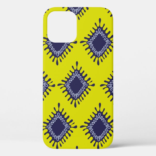 Stilvoll modernes Ikat-Stamm nahtloses Muster Case-Mate iPhone Hülle (Rückseite)