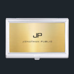 Stilvoll Modernes Mit Monogramm Elegantes Gold Loo Visitenkarten Dose<br><div class="desc">Stilvolle moderne Mit Monogramm Elegant Gold Look Template Business Card Holder. Perfekt für Anwälte,  Anwälte,  Firmenfachleute,  Stylist,  Designer,  Lehrer,  Anwälte,  Broker,  Regisseure,  Manager,  Berater,  Architekten,  Ingenieure,  Real Anwesen Agent,  Buchhalter,  Musiker,  alle Berufe.</div>