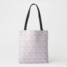 Stilvoll modernes rosa und rotes Blattmuster Tasche