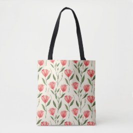 Stilvoll Niedlich rosa Botanische Tulip Tasche
