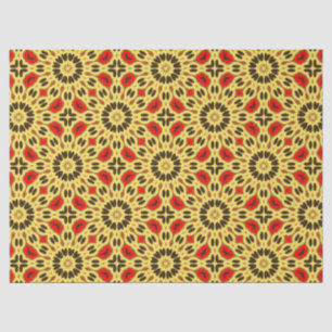 Stilvoll orientalisch-farbiges Mosaikmuster Seidenpapier