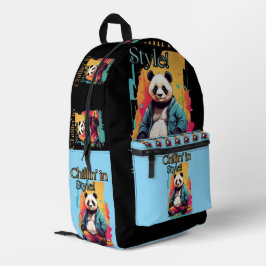 Stilvoll Panda Graphic | Niedliche und farbenfrohe Bedruckter Rucksack
