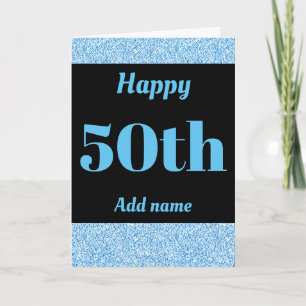 Stilvoll personalisierter Geburtstag 50. Geburtsta Karte