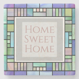 Stilvoll Personalisierter Text Steinuntersetzer