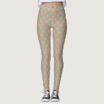 Stilvoll Pfirsich Pink Green Polka Dot Leggings<br><div class="desc">2024</div>