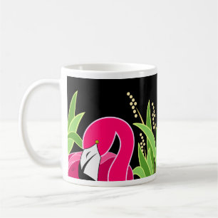Stilvoll rosa Flamingo Bird Kaffeetasse